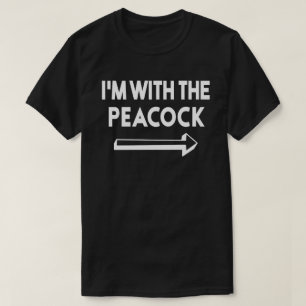 Ich bin mit Peacock leicht zu Halloween Matching P T-Shirt