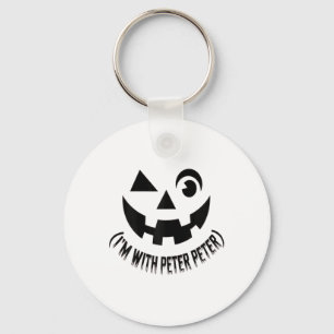Ich bin mit Peter Pumpkin Eater Paare Halloween Co Schlüsselanhänger