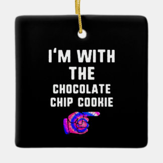 Ich bin mit Schokolade Chip Cookie | GEFÄRBTE KRAW Keramikornament