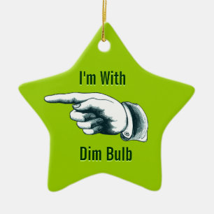 Ich bin mit schwacher Birnen-Weihnachtsverzierung Keramik Ornament