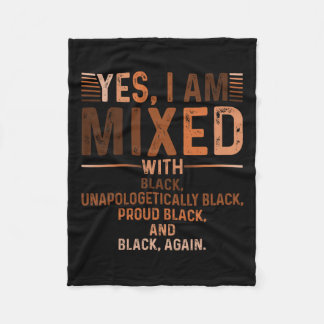 Ich bin mit schwarz-stolz schwarzen Geschichte Mon Fleecedecke