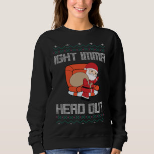 Ich bin mit Scrooge Funny Ugly Weihnachts Sweater Sweatshirt