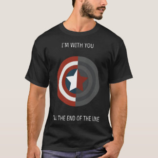 Ich bin mit u bis das Ende der Linie T-Shirt