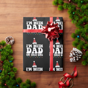 Ich bin mit Vater auf dieser Weihnachtsfamilie, di Geschenkpapier