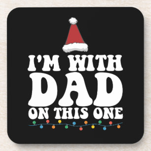 Ich bin mit Vater auf dieser Weihnachtsfamilie, di Getränkeuntersetzer