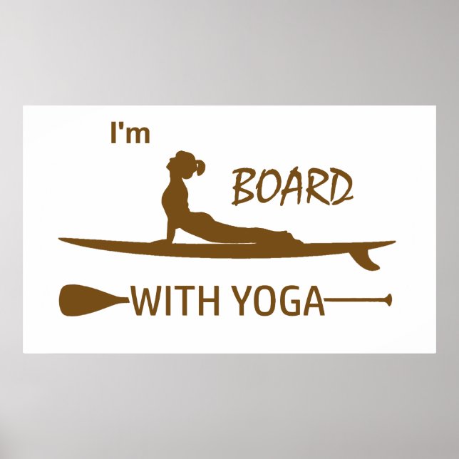 Ich bin mit Yoga an Bord Poster (Vorne)