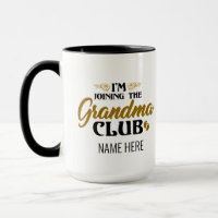 Ich bin Mitglied der Oma Club Baby Reveal Customiz