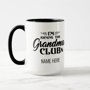 Ich bin Mitglied des Oma Club Baby Reveal Coffee Tasse