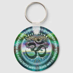 Ich bin - Motivierend Inspiration Namaste Symbol Schlüsselanhänger