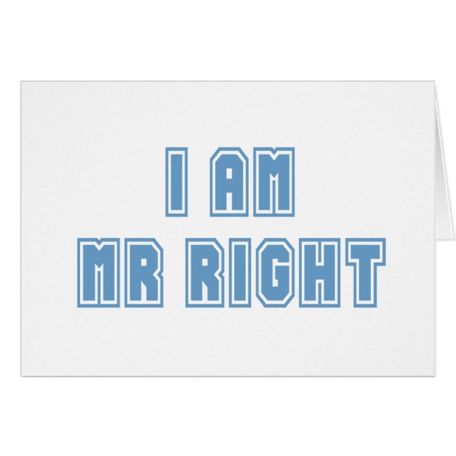 Ich bin Mr. Richtig (Vorderseite (Horizontal))