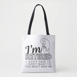 Ich bin müde, ich wollte nicht /muss Lebensmittelt Tasche