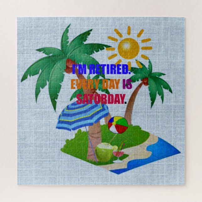 Ich bin müde. Jeden Tag ist Samstag. (Vertikal)