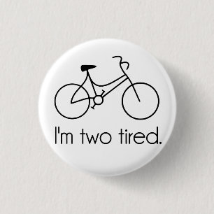 Ich bin müdes zu müdes schläfriges Fahrrad zwei Button