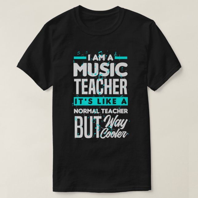 Ich bin Musiklehrer Funny Music Teacher T-Shirt (Design vorne)