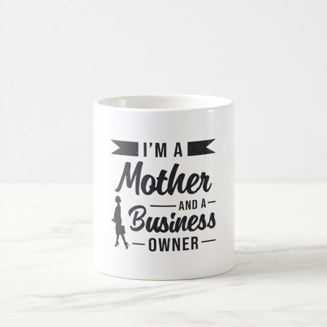 Ich bin Mutter und Geschäftsführer Kaffeetasse (Mittel)