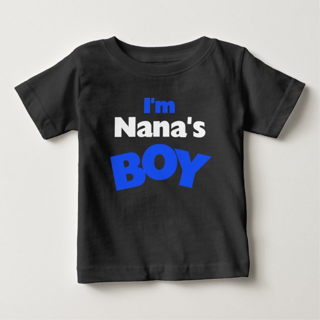 Ich bin Nanas Junge Baby T-shirt (Vorderseite)