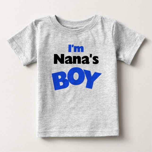 Ich bin Nanas Junge Baby T-shirt (Vorderseite)