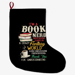 Ich bin Nerd - Buch Lover - Literatur Großer Weihnachtsstrumpf
