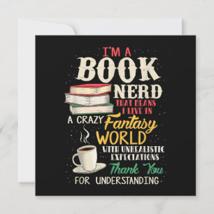 Ich bin Nerd - Buch Lover - Literatur Save The Date