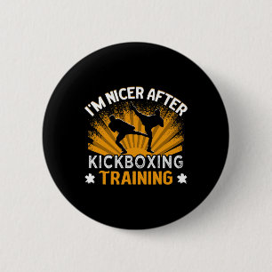 Ich bin netter nach dem Kickbox-Training Trainer K Button