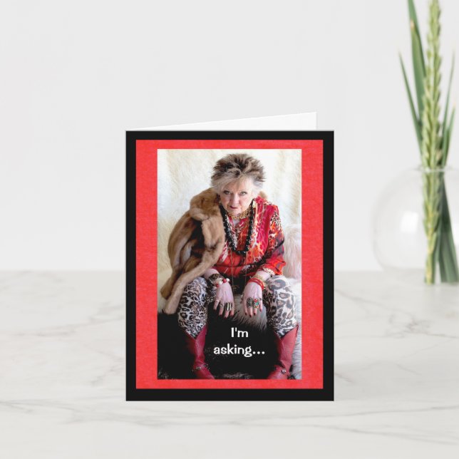 Ich bin neugierig darauf, deine Augen zu rollen Karte (Vorderseite)