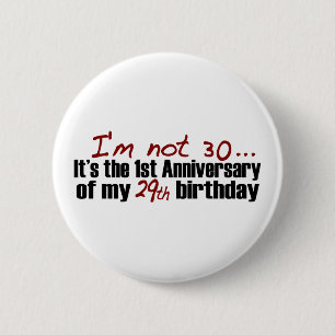 Ich bin nicht 30 button