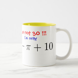 Ich bin nicht 30! Ich bin nur fast 30… Zweifarbige Tasse