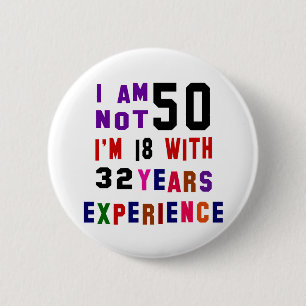 Ich bin nicht 50 button