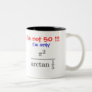 Ich bin nicht 50! Ich bin nur fast 50… - Besonde Zweifarbige Tasse