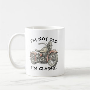 Ich bin nicht alt, ich bin ein klassischer Biker-M Kaffeetasse