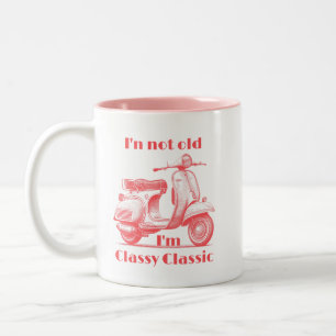 Ich bin nicht alt, ich bin ein klassisches, süßes  zweifarbige tasse