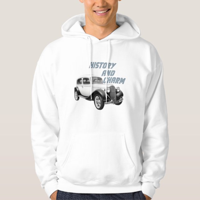 Ich bin nicht alt, ich bin Geschichte und Charme Hoodie (Vorderseite)