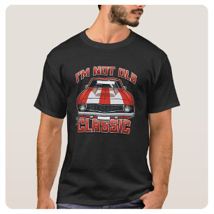 Ich bin nicht alt, ich bin klassisch - Retro rotes T-Shirt