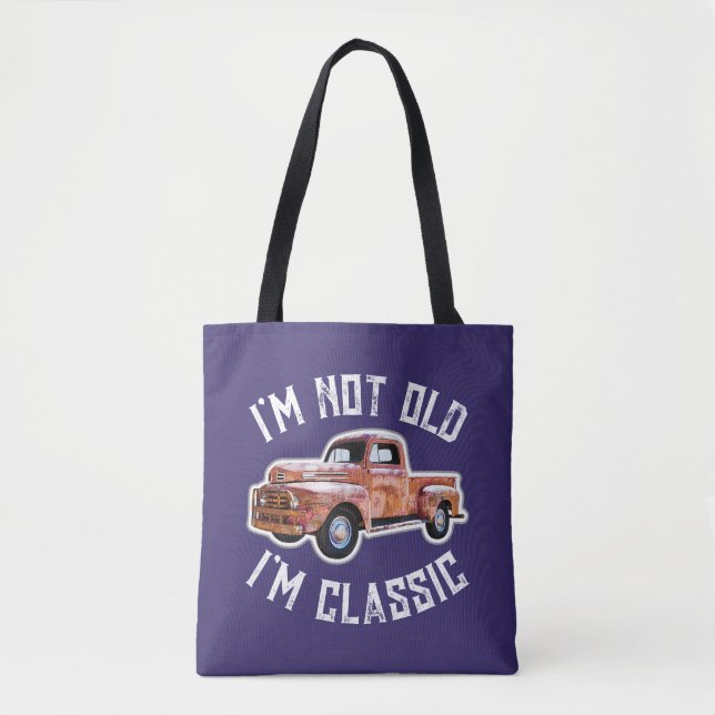 Ich bin nicht alt, ich bin klassischer LKW-Grafik Tasche (Vorderseite)