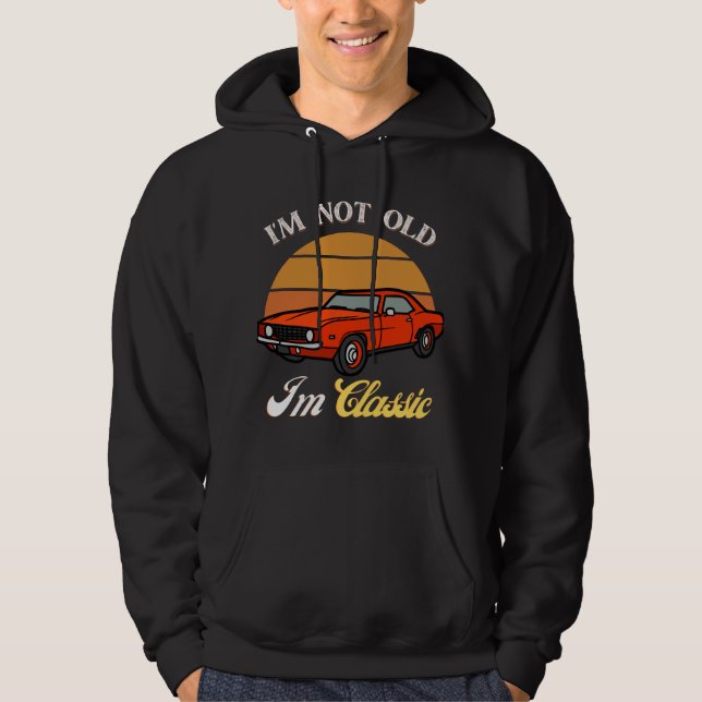 Ich bin nicht alt ich bin klassischer T - Shirt, V Hoodie (Vorderseite)