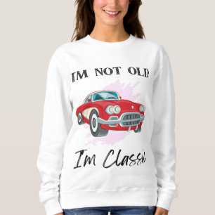 Ich bin nicht alt ich bin klassischer T - Shirt, V Sweatshirt