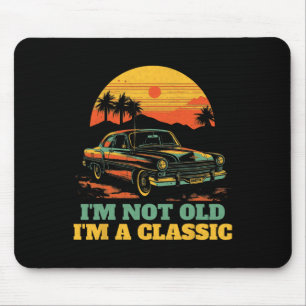 Ich bin nicht alt im a Clic - Vathage - Vintage Ca Mousepad