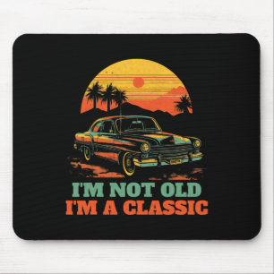Ich bin nicht alt im a Clic - Vathage - Vintage Ca Mousepad