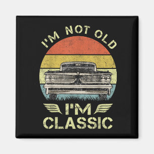 Ich bin nicht alt im Clic Funny Car Graphic - Mens Magnet