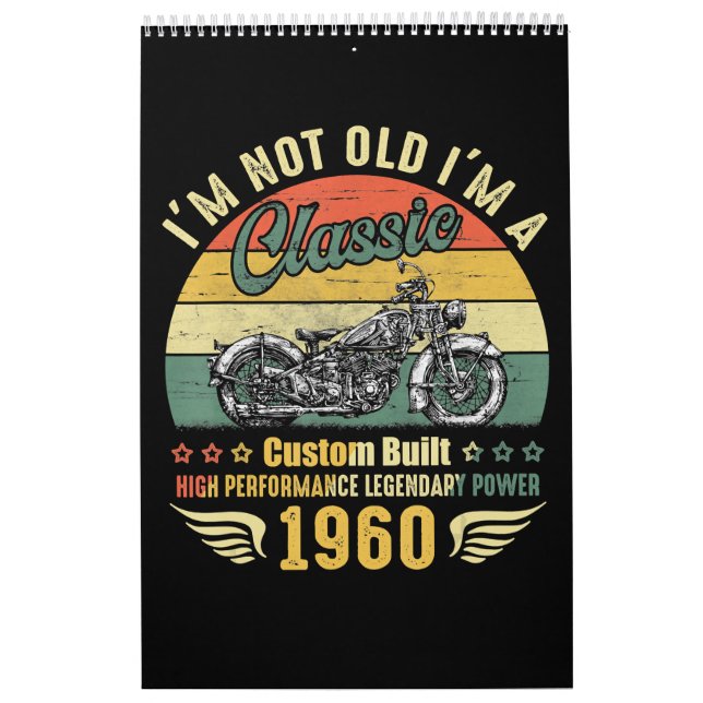 Ich bin nicht alt im Motorrad lustige Kunstgeschen Kalender (Titelbild)
