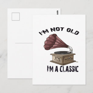 Ich bin nicht alt postkarte