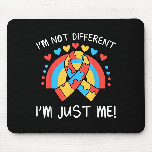 Ich bin nicht anders, ich bin einfach ich! Autismu Mousepad (Vorne)