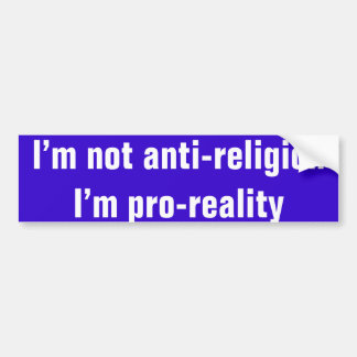 Ich bin nicht Anti-religion, die ich Autoaufkleber
