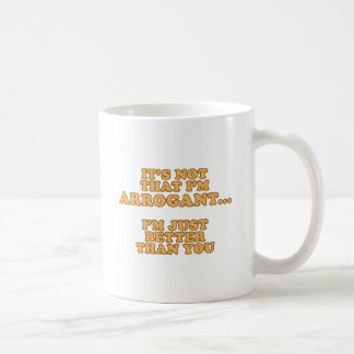 Ich bin nicht arrogant kaffeetasse