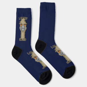 Ich bin nicht begeistert von lustigen Emu Pun Sock Socken