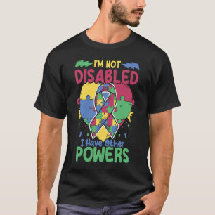 Ich bin nicht behindert Autistisches Puzzle Unters T-Shirt