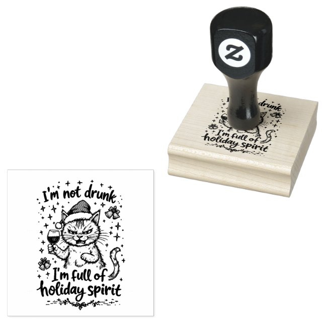 Ich bin nicht Betrunken, dass ich voller Urlaubsst Gummistempel (Stempel)