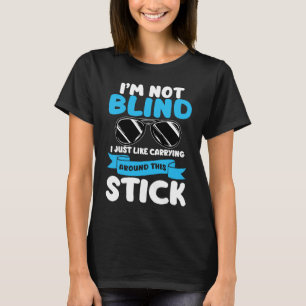 Ich bin nicht Blind sehbehindert Braille Alphabet  T-Shirt