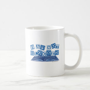 Ich bin nicht blockiert lustiger Autoren Schreibbl Kaffeetasse