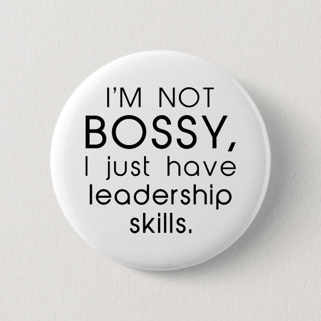 Ich bin nicht Bossy Button (Vorderseite)